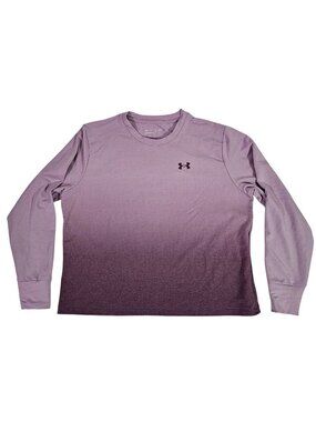 Under Armour Purple Ombre Long Sleeve Performance Shirt XL Loose Fit